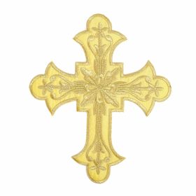 Iron-On Patch (12 pcs/pack)Code: 390541 -  Iron-On Patch Gold Cross, 20x16.5 cm (10 pcs/pack) Code: AN798