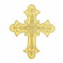  Iron-On Patch Gold Cross, 20x16.5 cm (10 pcs/pack) Code: AN798 - 1