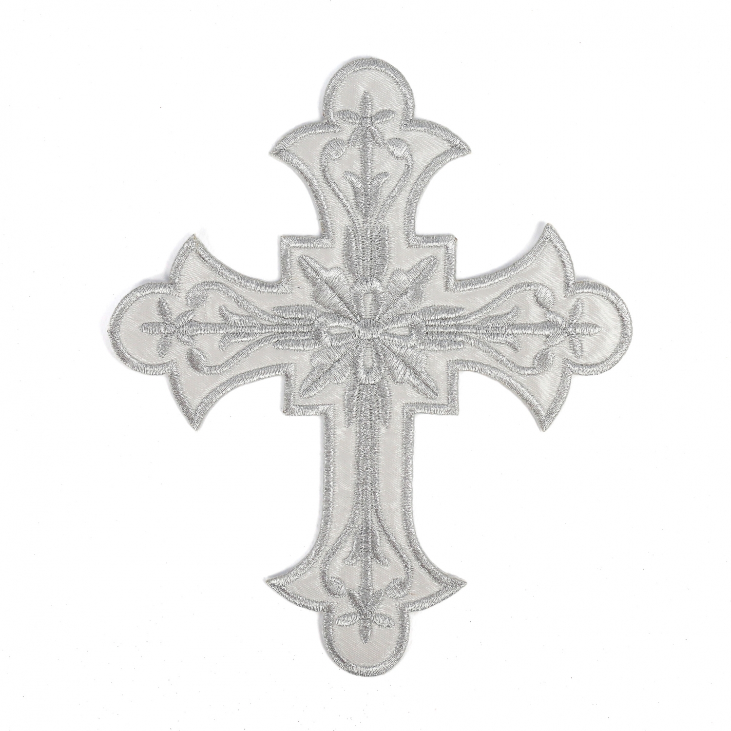  Iron-On Patch Silver Cross, 20x16.5 cm (10 pcs/pack) Code: AN801