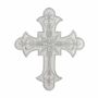  Iron-On Patch Silver Cross, 20x16.5 cm (10 pcs/pack) Code: AN801 - 1