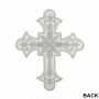 Embleme Termoadezive Cruce, Argintiu, 20x16.5 cm (10 buc/pachet) Cod: AN801 - 2