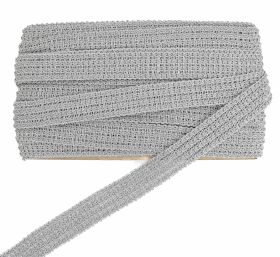 Trim/Border with Metallic Thread, 40 mm (13.716 m/roll) Code: LA4878 - Trimmings with Metallic Silver Thread, width 3.5 cm (25 meters/roll)Code: ARN988