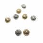 Metallized plastic buttons B6304, Size 18L (144 pcs/pack) - 1