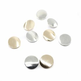 Metalized Buttons - Metallized plastic buttons B6318, Size 16L (144 pcs/pack)