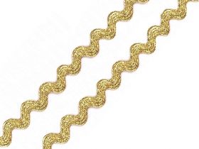 Craciun - Banda zig-zag cu lurex, latime 4 mm (25 mtri/rola) Cod: 500043