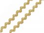 Banda zig-zag cu lurex, latime 4 mm (25 mtri/rola) Cod: 500043 - 1