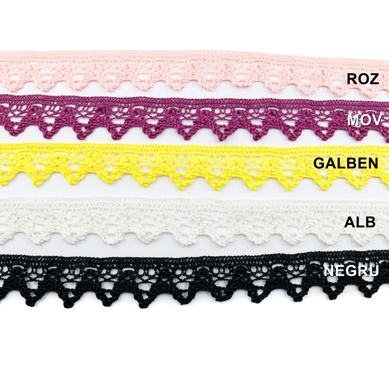 Border Lace Embroidered, 2.5 cm (1 meters/roll) Model 1 Code: DANTELA-INGU-TK - MODEL 1 - 3