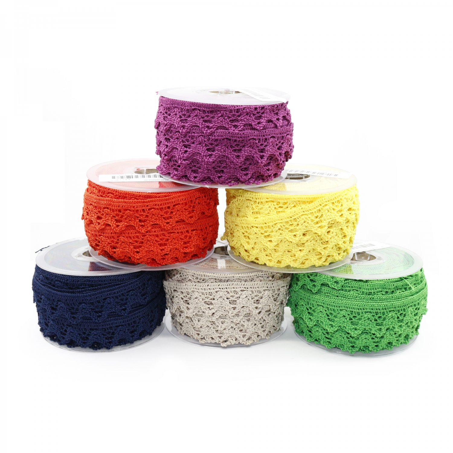 Border Lace Embroidered, 2.5 cm (15 meters/roll) Model 1 Code: DANTELA-INGU-TK - MODEL 1