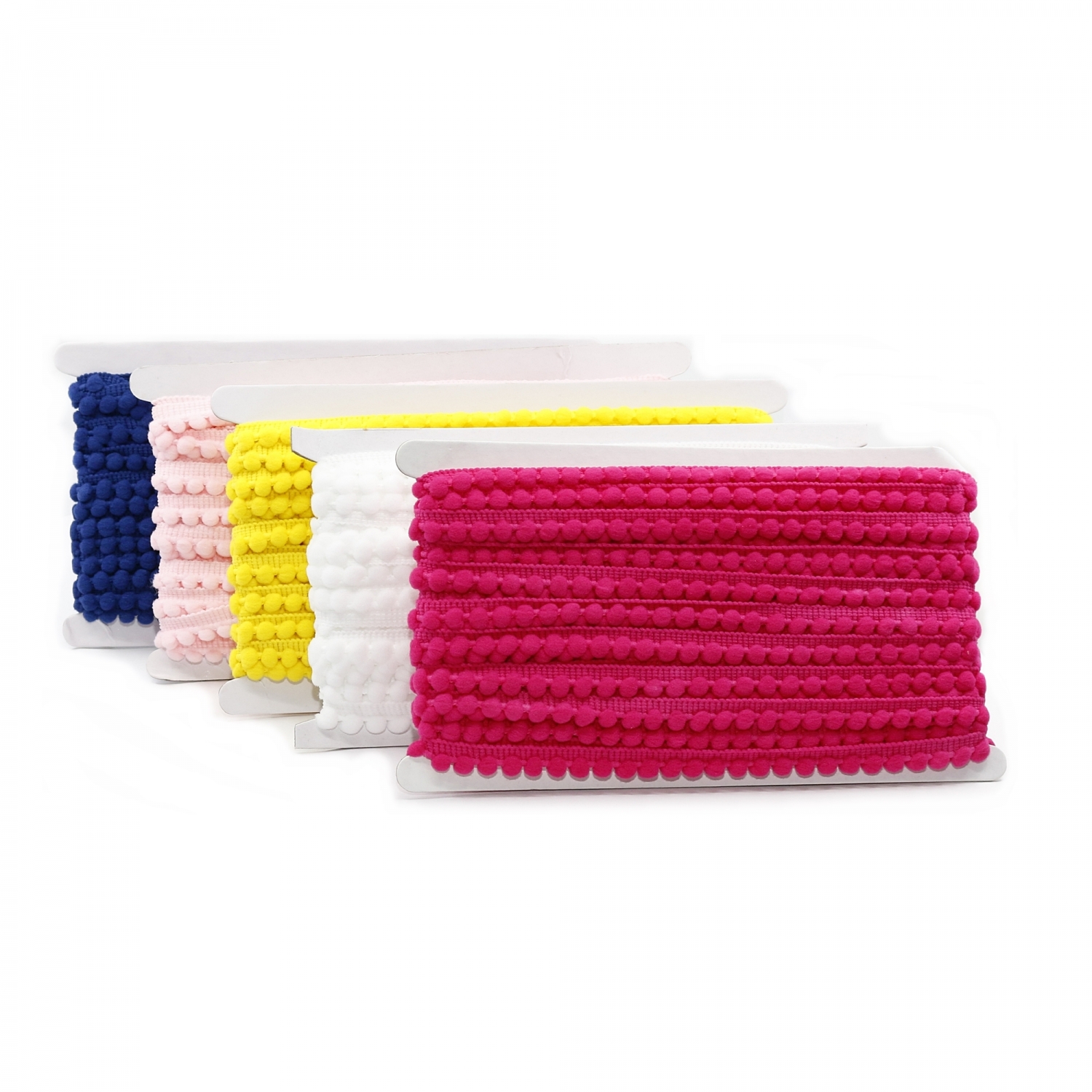 Decorative Tape with Small Pom Poms, 11 mm (13.5 meters/roll)Code: 510556