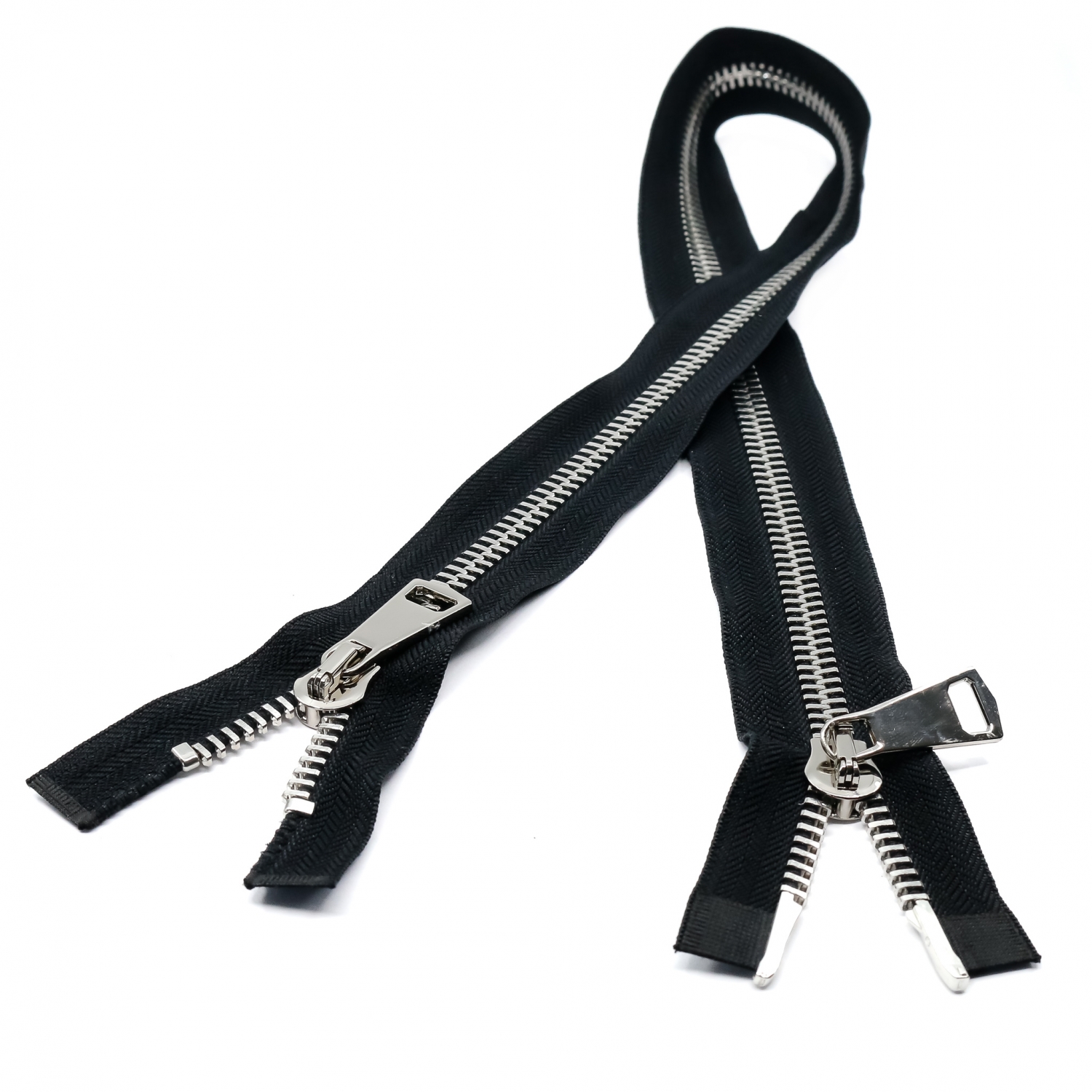 Fermoare Metalice cu 2 Cursori, spira 10 mm, lungime 80 cm (1 buc/pachet)  - 5