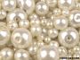 Glass Beads,  Mix Sizes Ø4-12 mm, 50 grames/pack - 22