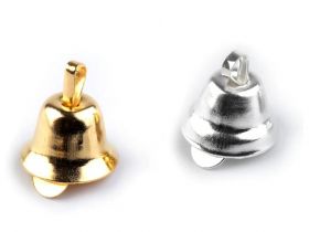 Craciun - Clopotei Metal 7x11 mm (10 buc/pachet) Cod: 060580