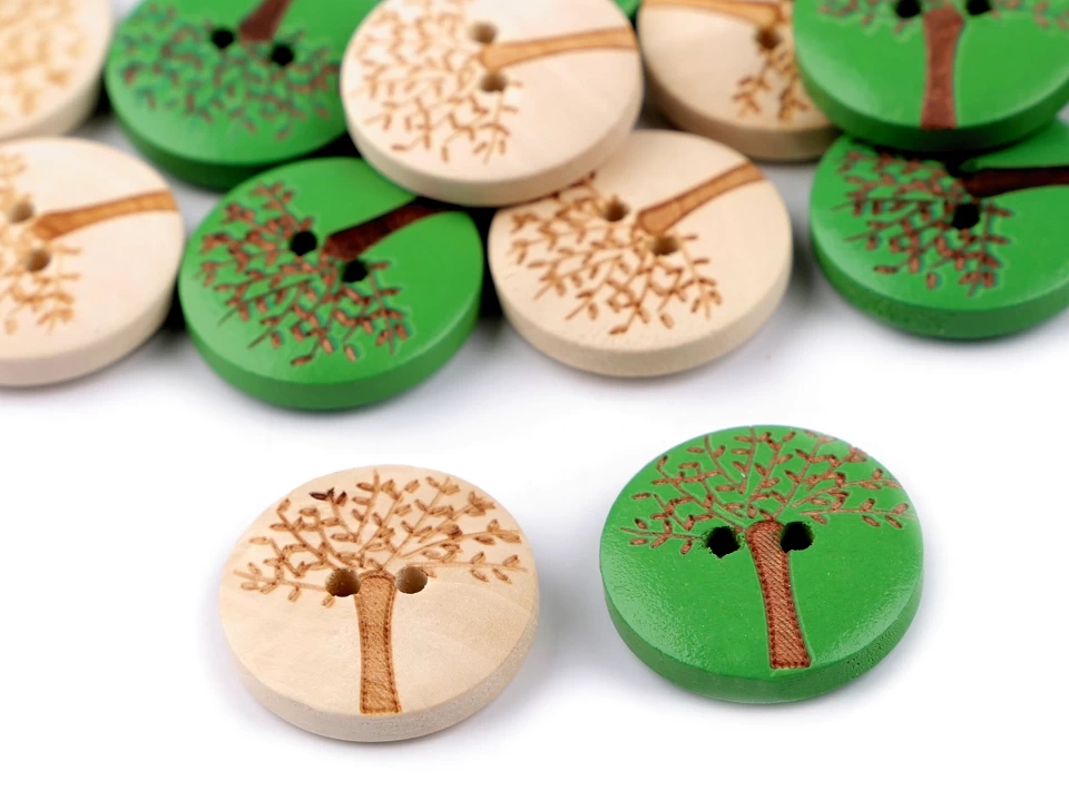 Wooden Decorative Buttons (10 pcs/pack) Code: 120616