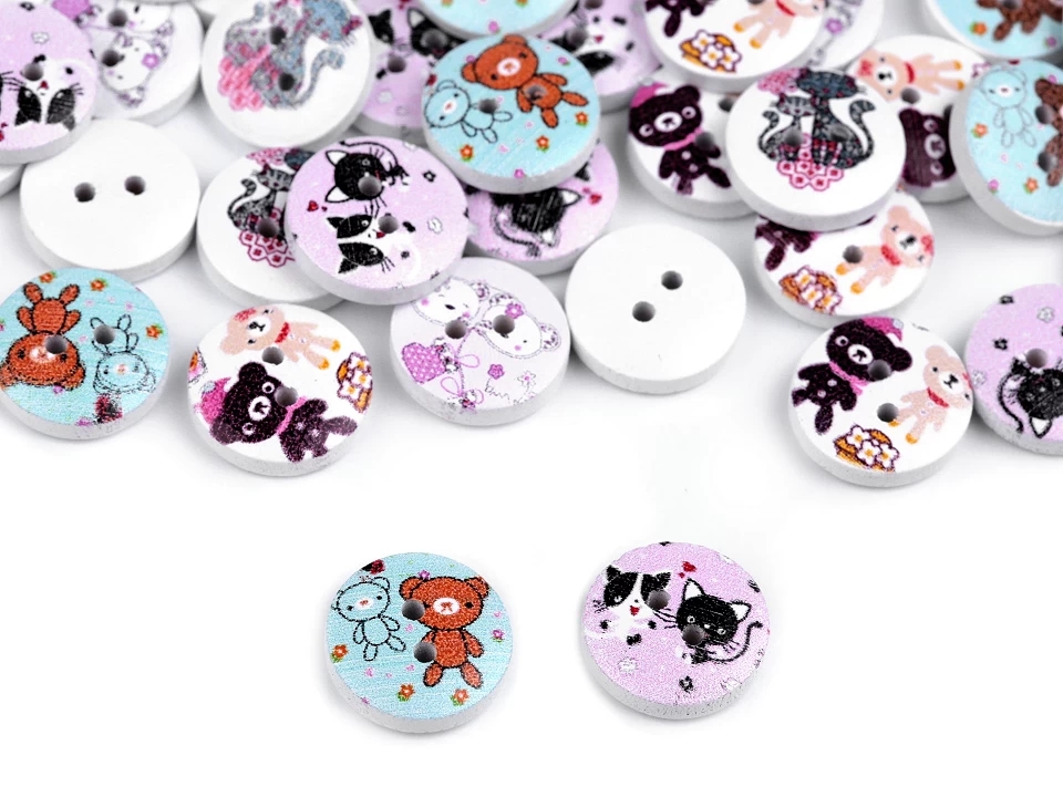 Wooden Decorative Buttons (10 pcs/pack) Code: 120619