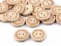 Wooden Decorative Buttons (10 pcs/pack) Model: Flower - 1