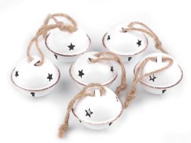 Christmas Decorations - Metal Small Bell 40 mm (6 pcs/pack)Code: 840691