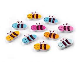 Wooden Decorative Buttons - Wooden Decorative Buttons (10 pcs/pack) Model: Bee