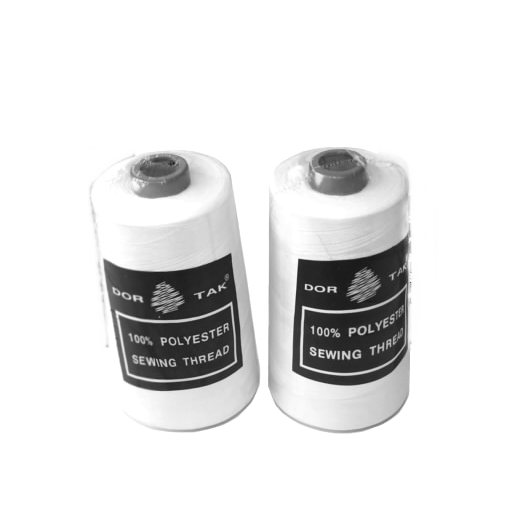 White Dor Tak Sewing Thread 40/2, 5000 m (1 cone/color)Cod: ATA40_2MTR-5000-ALB