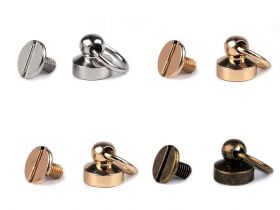 Perle de Nituit, 8 mm (200 bucati/pachet)Cod: 200944 - Butoni cu Surub pentru Piele, 8 mm,  (4 seturi/pachet) Cod: 840842