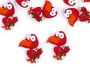 Wooden Decorative Buttons (10 pcs/pack) Model: Monky, Dinosaur, Bird - 4