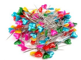 Tailoring Pins - Bolds with plastic head, length 55 mm (1 box) Code: 030067