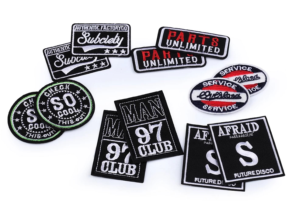 Iron-On Patch (12 pcs/pack) Code: 400214