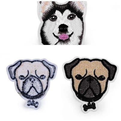 Iron-On Patch, Dog (10 pcs/pack) Code: 400193