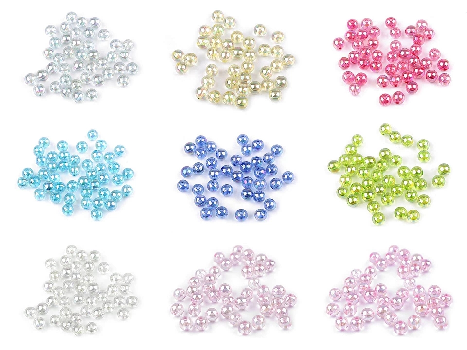 Plastic Beads, 8 mm (1 pack)Code: 340435