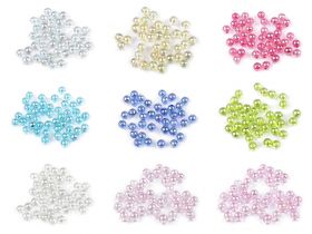 Margele Cristal Mineral Sintetic, 4 mm (100 buc/punga)Cod: 340455 - Margele Curcubeu din Plastic, 8 mm (1 pachet)Cod: 340435