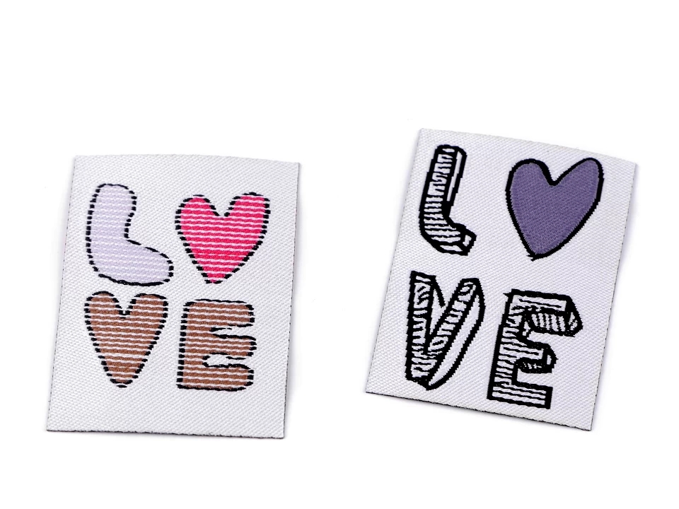 Iron-On Patch, LOVE (10 pcs/pack) Code: 400236