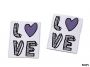 Iron-On Patch, LOVE (10 pcs/pack) Code: 400236 - 2