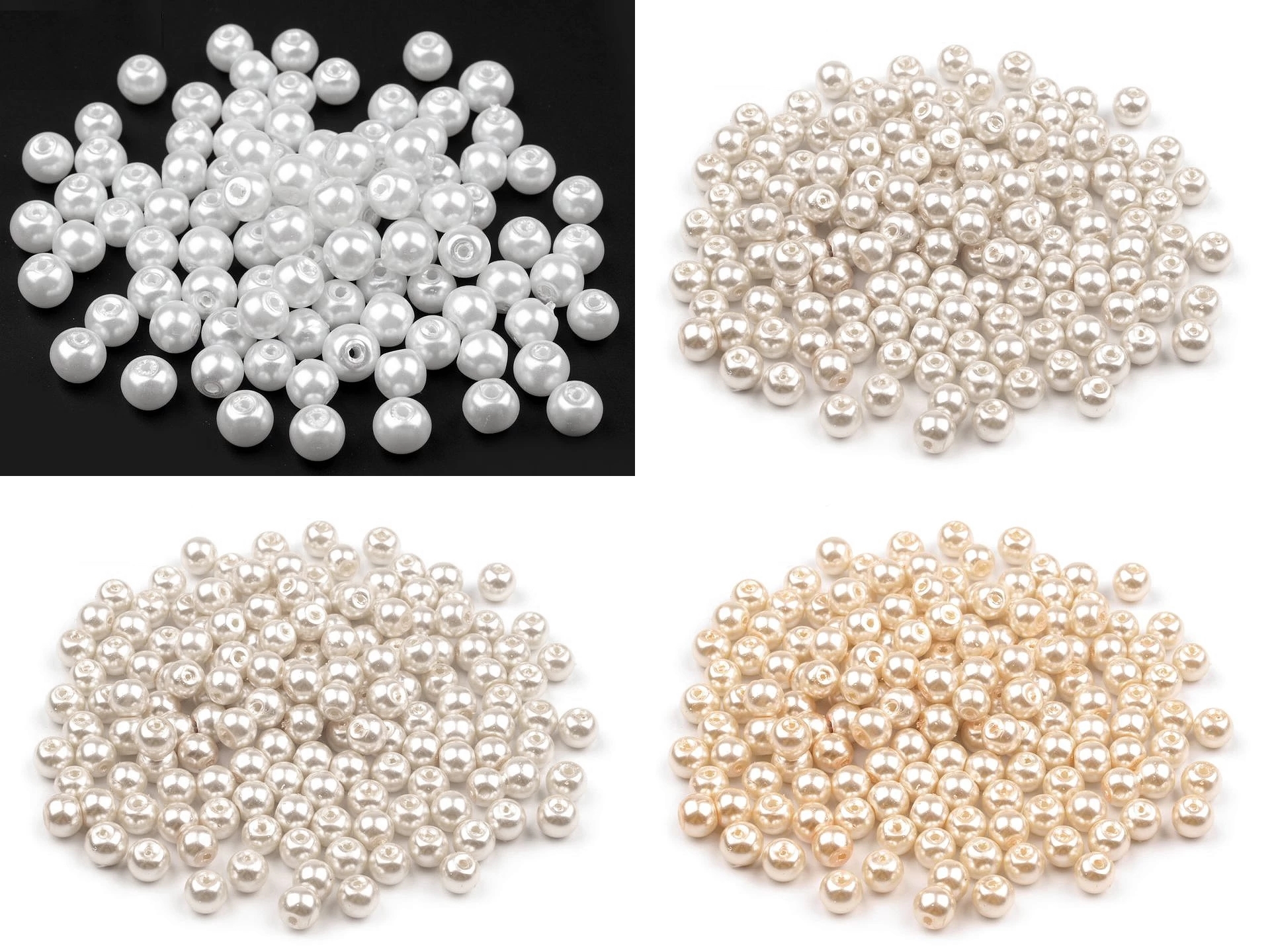 Perle Sticla Lucioase, 6 mm (50 grame/pachet)Cod: 200523