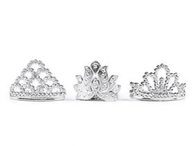 Hair Accessories - Plastic Hair Comb, Crown (3 pcs/pack) Code: 360691