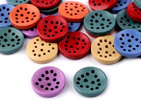 Wooden Decorative Buttons - Wooden Decorative Buttons (50 pcs/pack) Code: 120651