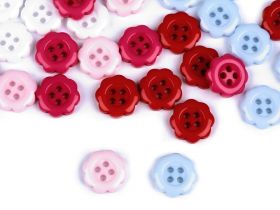 Plastic Shank Buttons, Size: 32 Lin (100 pcs/pack)Code: M1249 - Flower Plastic Buttons, 12 mm (100 pcs/pack)Code: 120766