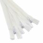 20 cm Normal Zippers, Dirty White (100 pcs/pack) - 2