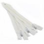 20 cm Normal Zippers, Dirty White (100 pcs/pack) - 1