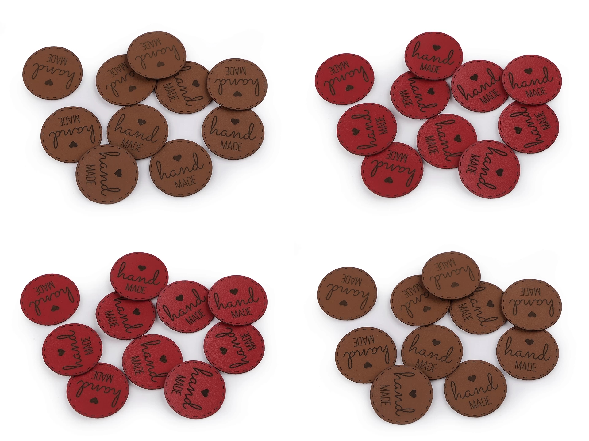 Eco Leather Clothing Label, 30 mm (10 pcs/pack) Code: 400179