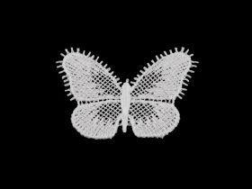 Aplicatii Textile - Aplicatii dantela, model fluture, 4x5,8 cm(10 buc/pachet)Cod: 550184