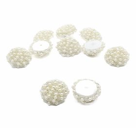 Tailoring - Shank Buttons with Pearls and Beads (10 pcs/pack) BT1536