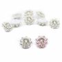 Shank Buttons with Crystals and Beads (10 pcs/pack) BT1543 - 1