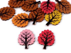 Wooden Decorative Buttons - Wooden Decorative Buttons (10 pcs/pack) Code: 360649