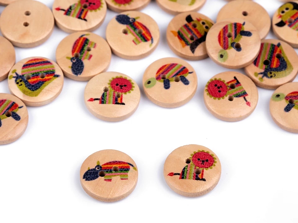 Wooden Decorative Buttons (50 pcs/pack) Code: 120620