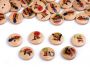 Wooden Decorative Buttons (50 pcs/pack) Code: 120620 - 2