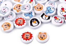 Wooden Decorative Buttons - Wooden Decorative Buttons (50 pcs/pack) Code: 120631