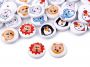 Wooden Decorative Buttons (50 pcs/pack) Code: 120631 - 1