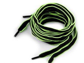 Polyester, Cotton Cord - Reflective laces, length 140cm (10 pcs/pack), Cod: 310318