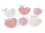 Sewing application, strawberries, heart (10 pieces / pack) Code: 400262 - 1