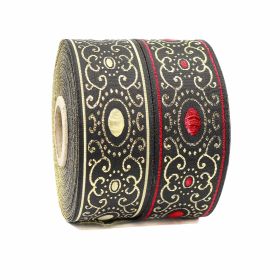 Best Deals - Trimmings with Metallic Gold Thread, width 3.5 cm (10 meters/roll)Code: 35805-35MM