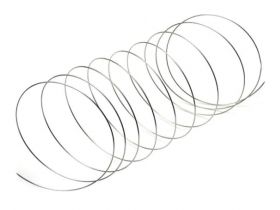 Metal Accessories - Memory Wire for Bracelets, diameter 6 cm (48 loops/pack)